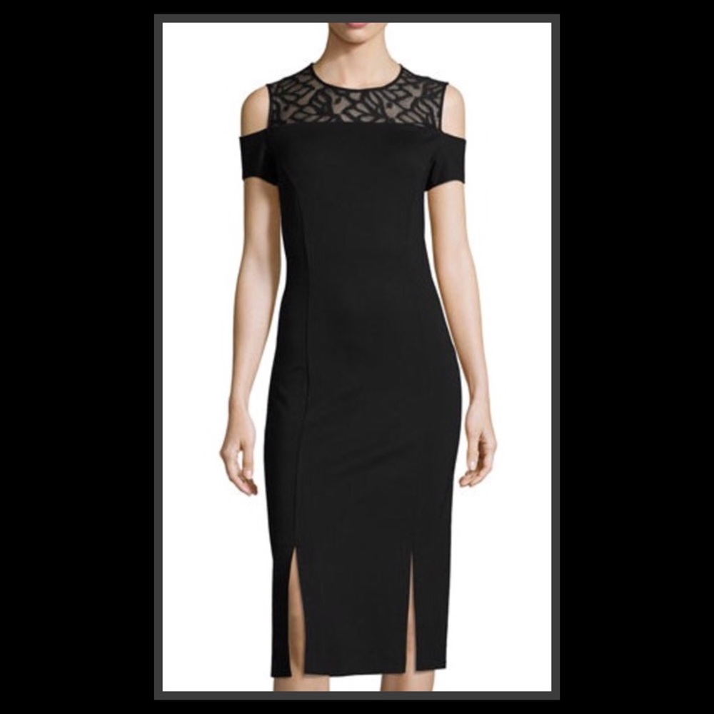 Laundry by Shelli Segal Cold-Shoulder Sheath Dress